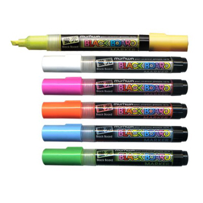 문화 블랙보드마카 주황(자루) B-20