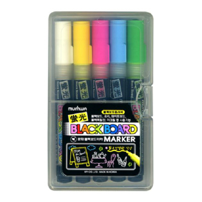 문화 블랙보드마카 5색세트 B-20