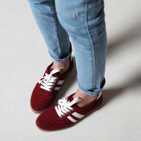 08966 두줄 포인트 캐쥬얼 슈즈 