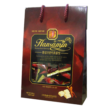 한삼인 홍삼크런키초코렛 6년근농축액 함유 