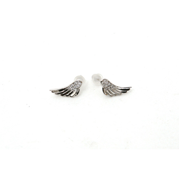 08771 큐빅 날개 귀걸이