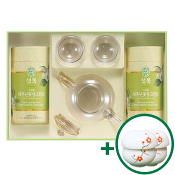 [행사상품]설록차유리다관잎차세트+다기잔 2개 추가증정+업계최저가!! 