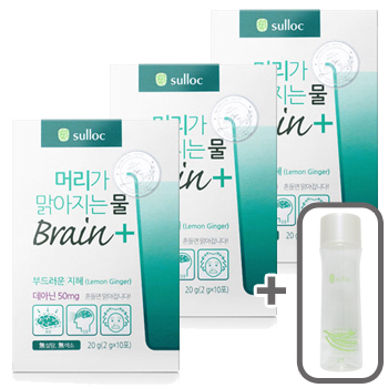 [행사상품]설록머리가맑아지는물(Brain+부드러운지혜)10Tx3+설록에코그린컵 증정 