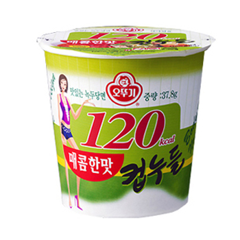 오뚜기 누들컵라면(매콤한맛) 37.8g*15개입/BOX 