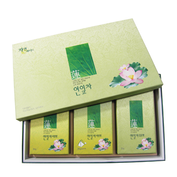 연잎차 선물세트 3+1free (100%국내산  무안산 무농약제품)