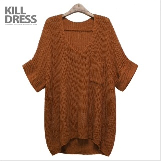 [가을신상+77사이즈까지]포근포근 언발란스 루즈핏 가오리 하찌 롱니트_L1315