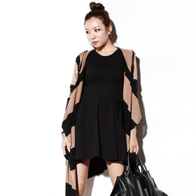 10726 단가라 숄 가디건 