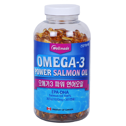 웰메이드 오메가3 파워 1000mg 365정 1병