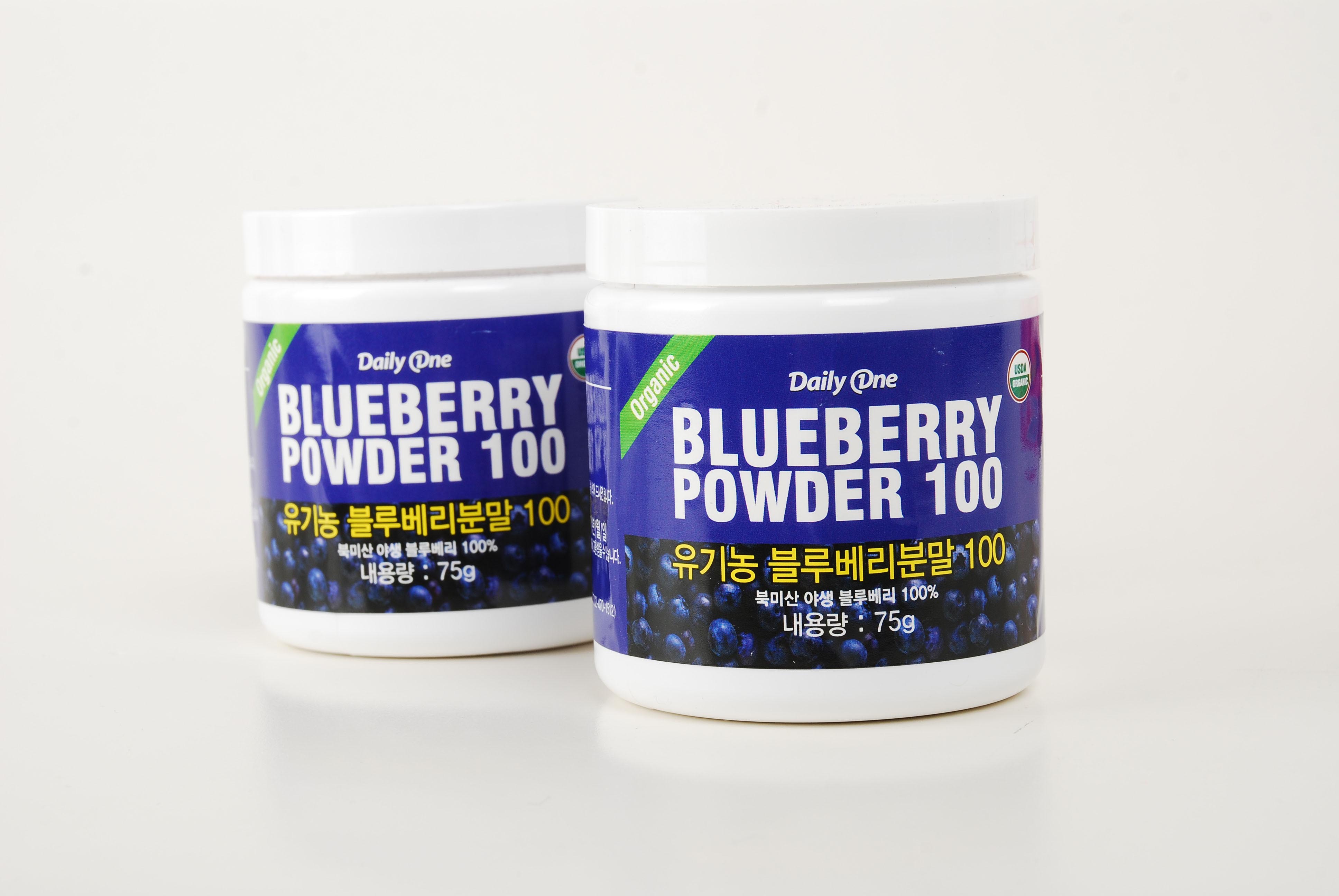 데일리원 유기농 블루베리분말100 75g 1병