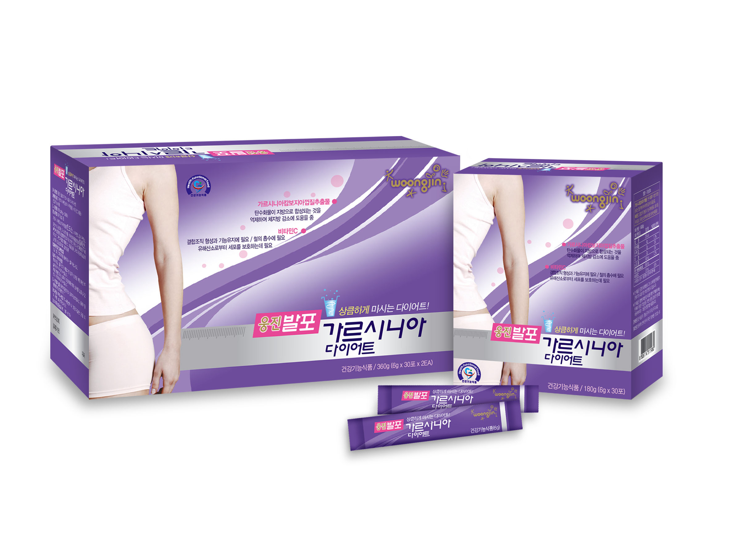 웅진 발포가르시니아 다이어트 6g 60포 1박스