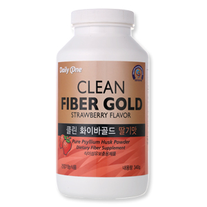 데일리원 클린 화이바골드 딸기맛 340g 1병