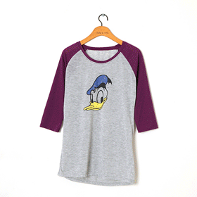 00436 캐릭터 프린팅 레글런 티