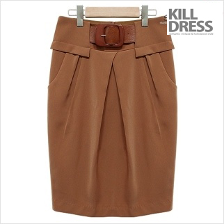 [벨트SET+가을신상~!!]벨트SET 럭셔리 주머니 앞셔링 볼륨 스커트_L1347