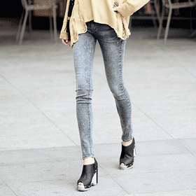 00643 페인트 디테일 스키니 