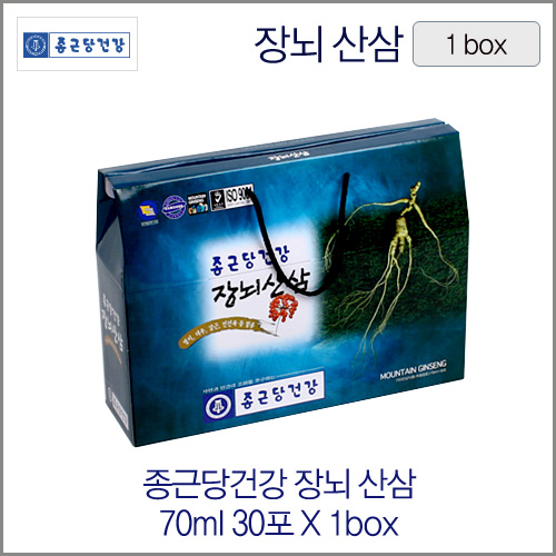 종근당건강 장뇌산삼 70mlX30포 1box