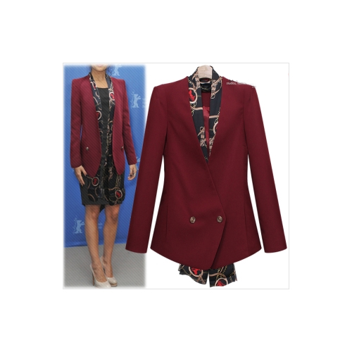 [스카프SET+77사이즈까지] 스카프SET 브랜드퀄리티 노카라 슬림라인 자켓_L1370 