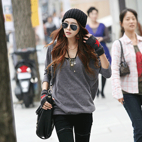 02129 테리 니트 롱티