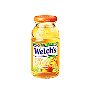 농심 웰치백포도&복숭아(병) 160ml 