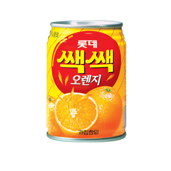 롯데 쌕쌕(오렌지/캔) 238ml 