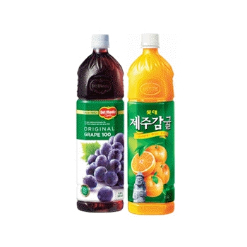 롯데델몬트(포도+제주감귤) 1.5L*2개입 
