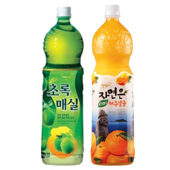 웅진자연은 (제주감귤+초록매실) 1.5L*2개입 