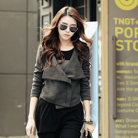 00896 모직 지퍼 JK 