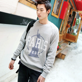 01206 2가지 컬러_프린트 맨투맨 T