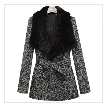 [리얼래빗퍼+88사이즈까지~!!]고급스러운 리얼 래빗퍼 탈부착 숄카라 뽀글이 울코트_L1012