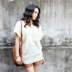 00036 숄더 수술 니트 