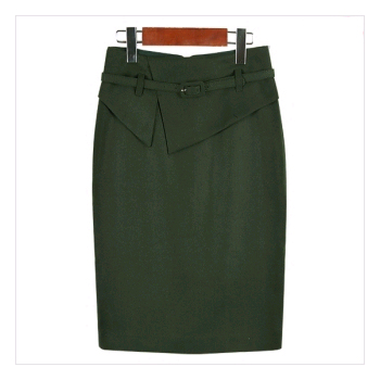 [벨트SET~!!]고급스러운 울소재 벨트SET 세련된 H라인 스커트_L1406