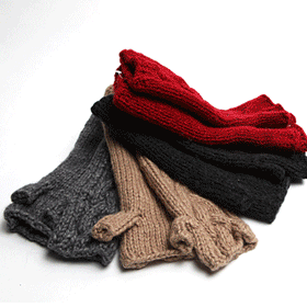 00938 굵은 꽈베기 워머 