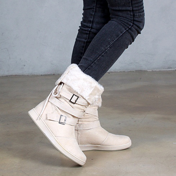 MX020 벨티드 털부츠 