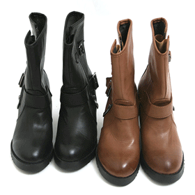 11396 지퍼 버클 부츠 