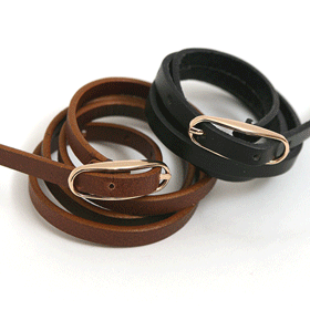 11265 슬림 가죽 벨트 