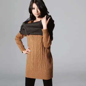 09311 4가지 컬러_펀칭 니트원피스