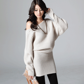 09285 유니크한 핏감 니트 원피스 