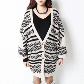 11568 도형 V 가디건 