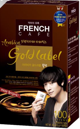 프렌치카페믹스(아라비카골드라벨블랙/커피만들어있어요/1IN1)100T 