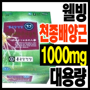 종근당건강 웰빙 천종배양근 산삼정 1,000mg 1개