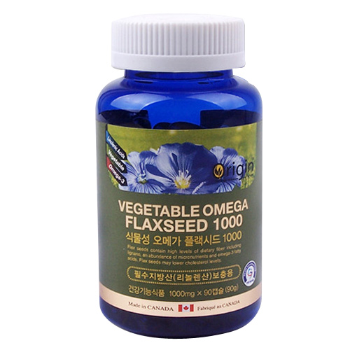 오리진 식물성 오메가 플랙시드오일 1000mgX90캡슐x1병