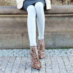 09526 유니크 호피 퍼 힐