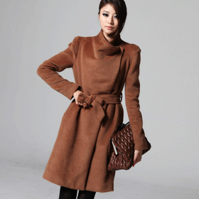 09567 스타일리시 빅카라 롱코트 