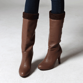 09605 셔링 디테일 롱 부츠 