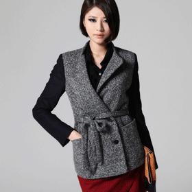 09631 유니크 배색 니트JK 