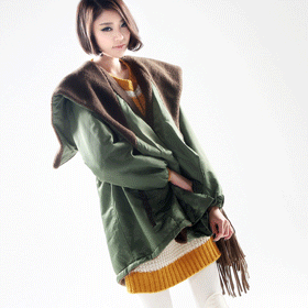 09692 3가지 컬러_후드 끈 여밈 점퍼 