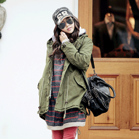 01097 해골 자수 야상 