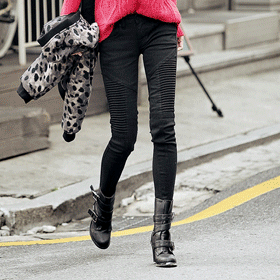 01164 유니크 블랙 스키니 진