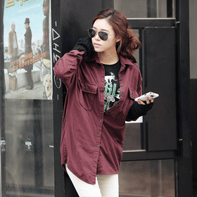 01136 소프트 배색 남방