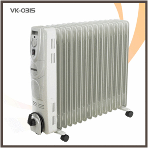 [반영구적 오일 사용]名品 볼케노 15핀 이동식 난방 전기 라디에이터(7~8형)[VK-0315] 