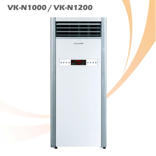 ★자동온도감지/켜짐예약★볼케노 슬림형 리모콘 오토스윙 온풍기 난방 히터(9~12형)[VK-N1000] 